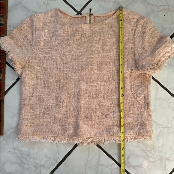 Pink textured tee blouse - Picture 5 of 6